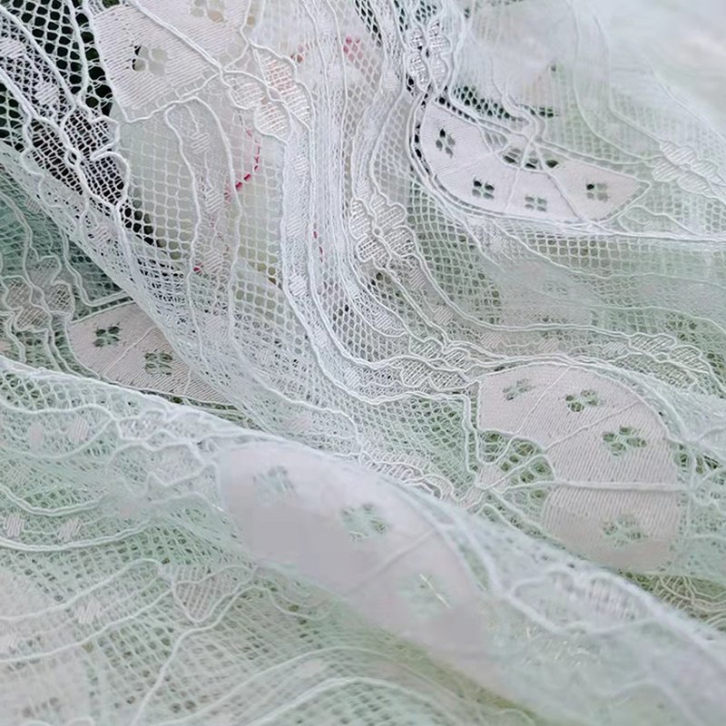 Lace Fabric Dress Cutwork Nylon for Women's Wear Wholesale Supplier 3